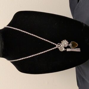 LOFT Silver Necklace with Charms